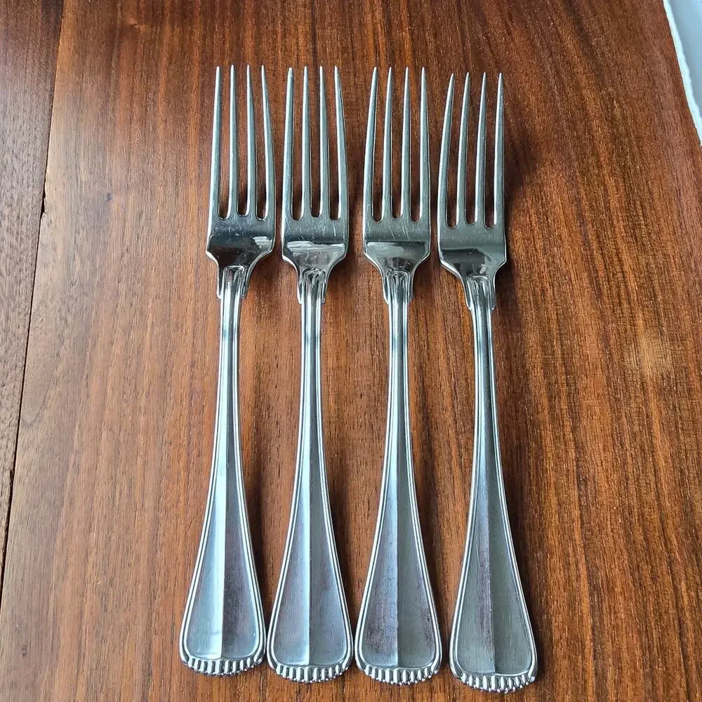 Towle Hamilton Dinner Forks Stainless Steel Germany 18/8 Satin Handle Set of 4